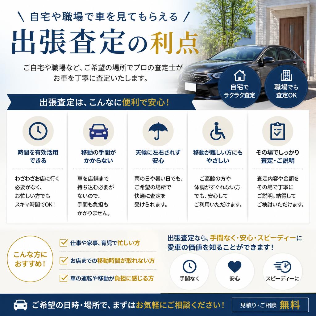 出張査定で手軽に査定