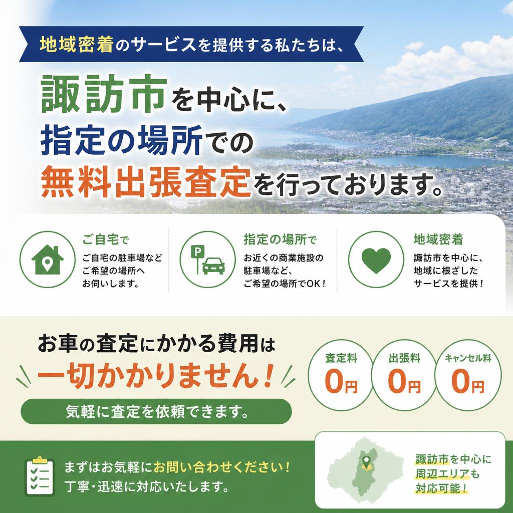 安心の無料出張査定
