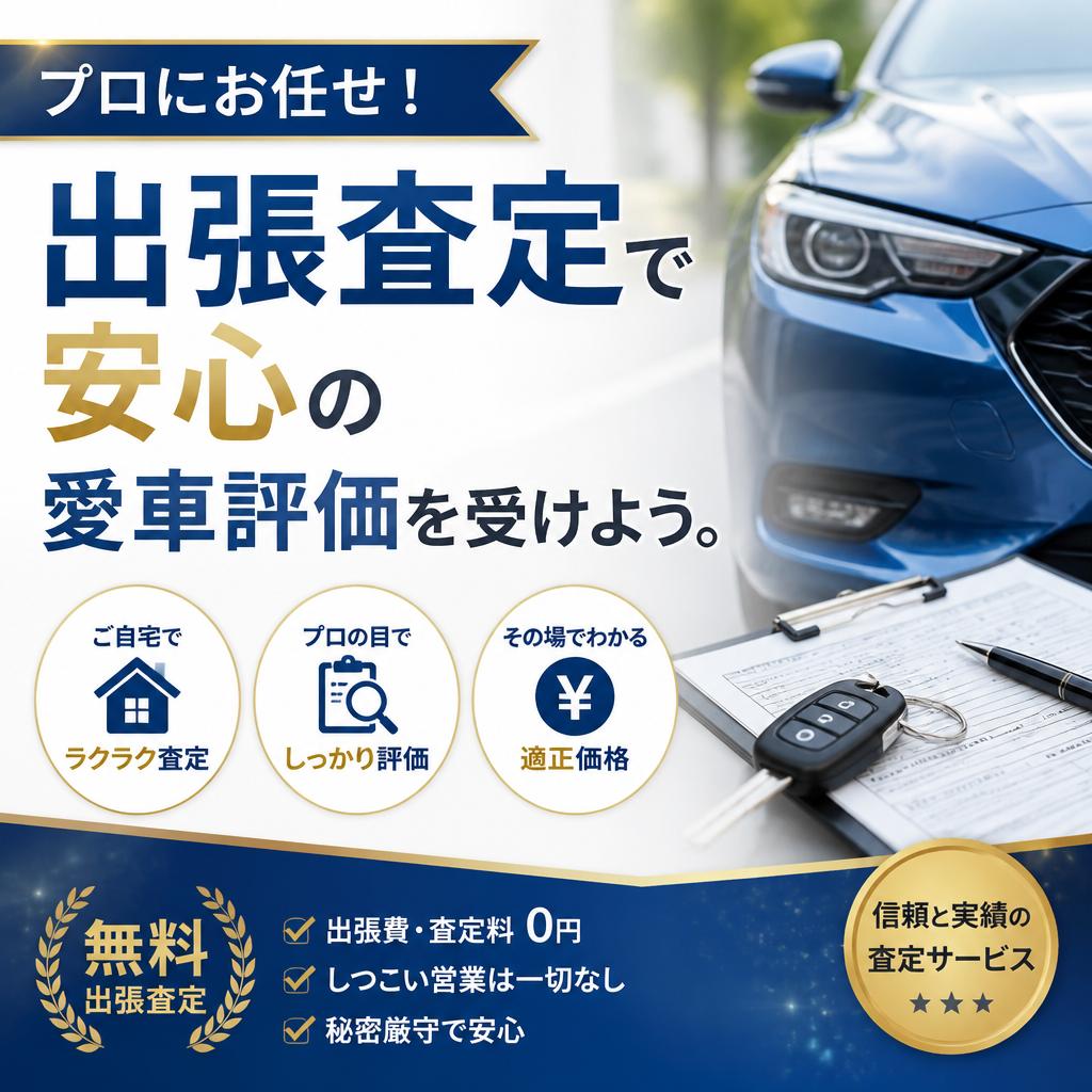 プロにお任せ！出張査定で安心の愛車評価を受けよう。
