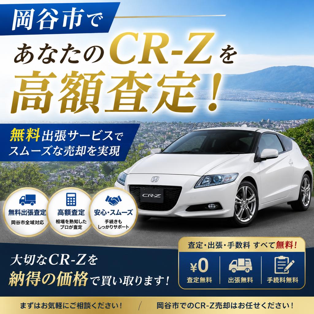 岡谷市であなたのCR-Zを高額査定！無料出張サービスでスムーズな売却を実現