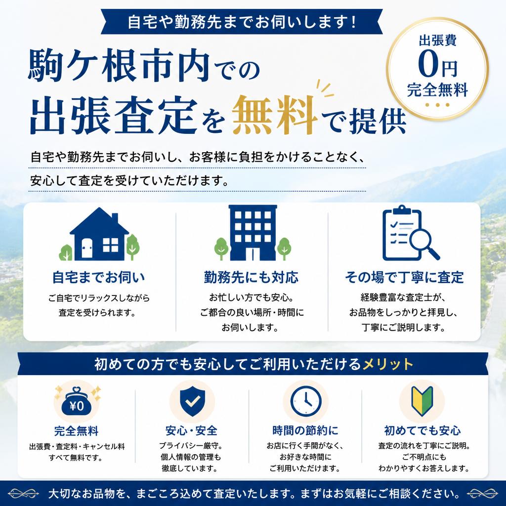 安心の出張査定サービス